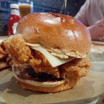 Buffalo Wild Wings - The southern chicken sandwich for $9.99. It comes with a drink and fries. Pretty good deal! - Chicken Wings Near Me - College Station, Texas
