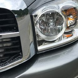 Hayman's Auto Body & Towing - This head light was smashed and detached from the impact but looks brand new now!