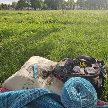 Winnemac Park - Crocheting and enjoying the sunshine - Parks Near Me - Chicago, Illinois Winnemac Park - Crocheting and enjoying the sunshine - Parks Near Me - Chicago, Illinois