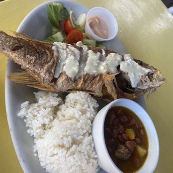 Mamacita's Restaurant and Bar - Whole red snapper - Seafood Near Me - Culebra, Puerto Rico