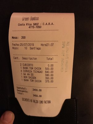 Menu photo 1 Green Bamboo Buenos Aires, C