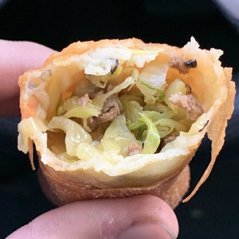 Shanghai Express - Inside of the Beef and Veg Eggroll - Chinese Near Me - Moreno Valley, California