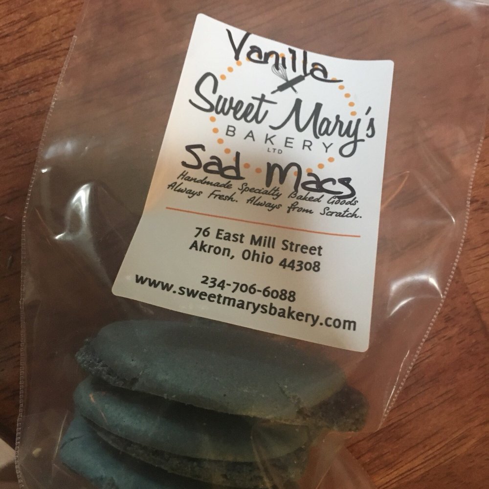 Sweet Mary's Bakery - cheap lil sad macs - still tasty and fun to eat! I think this bag was $1.80 - Bakeries Near Me - Akron, Ohio Sweet Mary's Bakery - cheap lil sad macs - still tasty and fun to eat! I think this bag was $1.80 - Bakeries Near Me - Akron, Ohio