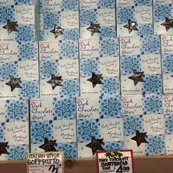Trader Joe's - Dark chocolate shortbread stars