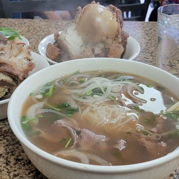 Pho Tran - Massive bones (ordered separately) with an XL filet mignon pho... Definitely hit the spot. - Vietnamese Near Me - Houston, Texas Pho Tran - Massive bones (ordered separately) with an XL filet mignon pho... Definitely hit the spot. - Vietnamese Near Me - Houston, Texas