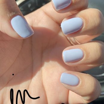PB Luxury Nails - Baby Blue Gel Mani by Suzan - Nail Salons Near Me - San Diego, California PB Luxury Nails - Baby Blue Gel Mani by Suzan - Nail Salons Near Me - San Diego, California