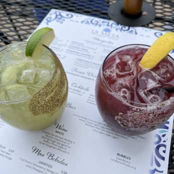 La Mesa Modern Mexican - Cucumber jalapeño and blueberry lavender margarita - Mexican Near Me - St. Charles, Illinois