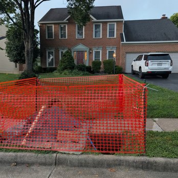 Calix Plumbing - work in progress on replacing the service line - Plumbing Near Me - Woodbridge, Virginia