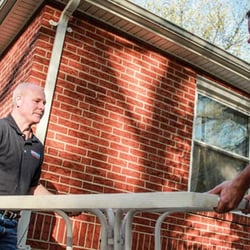 Honest Junk Hauling - Our owners, Jim & Ben hard at work clearing out unwanted furniture. Let us remove your junk.