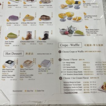 Mango Mango Dessert - Menu - Desserts Near Me - Aiea, Hawaii