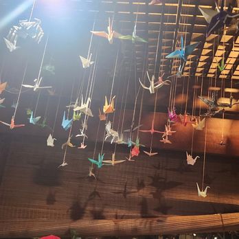 Robata Grill & Sushi - origami hanging from the ceiling - Japanese Near Me - Mill Valley, California Robata Grill & Sushi - origami hanging from the ceiling - Japanese Near Me - Mill Valley, California