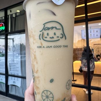 Jam Jam Tea Lab - Oolong milk tea with oat milk - Bubble Tea Near Me - Irvine, California Jam Jam Tea Lab - Oolong milk tea with oat milk - Bubble Tea Near Me - Irvine, California