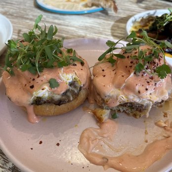 Mayfield - Eggs Benedict. - New American Near Me - San Juan Capistrano, California