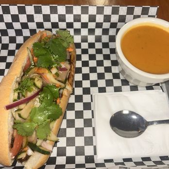 Sandwich De Paris - Tsukemono sandwich with their soup of the day Tomato Basil - Sandwiches Near Me - San Antonio, Texas Sandwich De Paris - Tsukemono sandwich with their soup of the day Tomato Basil - Sandwiches Near Me - San Antonio, Texas