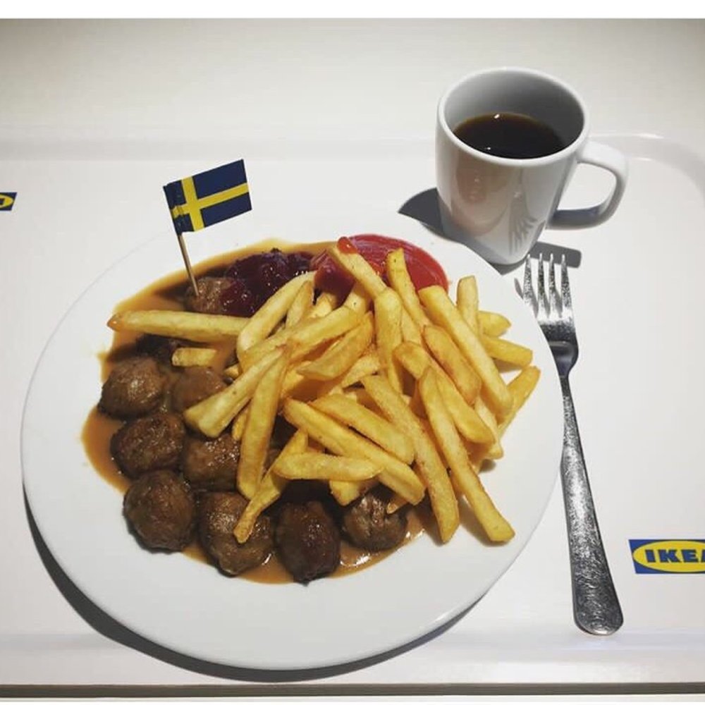 Swedish meatballs and coffee