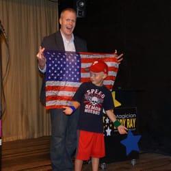 PA's Busiest Magician Eddy Ray - PA Magician Eddy Ray with audience volunteer.