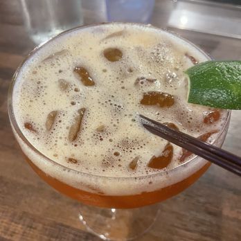 Charming Elephant - Thai Tea Margarita - Laotian Near Me - Baltimore, Maryland