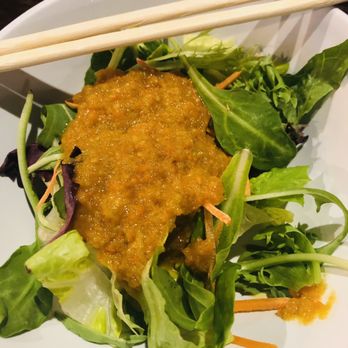 Kenzo Thai Sushi - House salad with ginger dressing - Sushi Bars Near Me - Royal Palm Beach, Florida