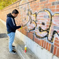 Kingdom Commercial Cleaning - Graffiti removal (before)