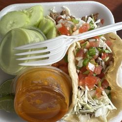 Dona Alicia Mexican Food - Asada taco and chicharrón taco