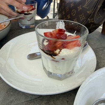 Ellie's - Strawberries and whip cream - Italian Near Me - Long Beach, California