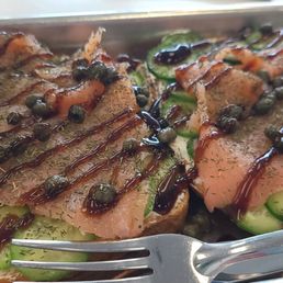 Smoked salmon toast Smoked salmon toast
