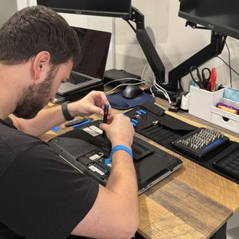 Syd Heller - Me repairing a laptop in my office. - IT Services & Computer Repair Near Me