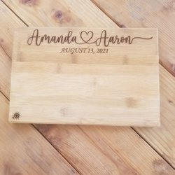 Custom engraved cutting board