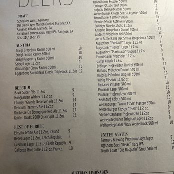 Naschmarkt - Campbell - Beer and Wine menu - Austrian Near Me - Campbell, California Naschmarkt - Campbell - Beer and Wine menu - Austrian Near Me - Campbell, California