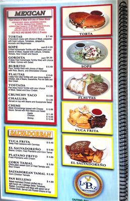 Menu photo 3 La Paz Grocery and Restaurant Marshall, MO