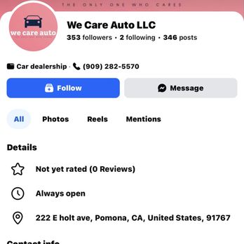 We Care Auto - Used Car Dealers Near Me - Pomona, California We Care Auto - Used Car Dealers Near Me - Pomona, California