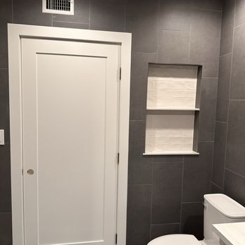 Fwa General Construction - New door toilet and boxes on wall for storage. - Flooring Near Me Fwa General Construction - New door toilet and boxes on wall for storage. - Flooring Near Me