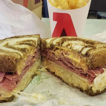 Arby's - reuben sandwich, with extra sauerkraut - Fast Food Near Me - Nellis Air Force Base, Nevada Arby's - reuben sandwich, with extra sauerkraut - Fast Food Near Me - Nellis Air Force Base, Nevada