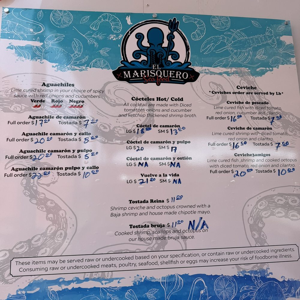 El Marisquero Seafood - Menu - Food Trucks Near Me - Austin, Texas El Marisquero Seafood - Menu - Food Trucks Near Me - Austin, Texas