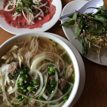 A Saigon Cafe - Special Pho with Rare Steak on the side. #phoreal - Vietnamese Near Me - Wailuku, Hawaii