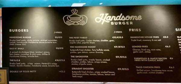 Menu photo 5 Handsome Burger Galway City, D Menu photo 5 Handsome Burger Galway City, D