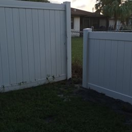 I hired fence Dynamics to put up a fence and two gates I got a wall.