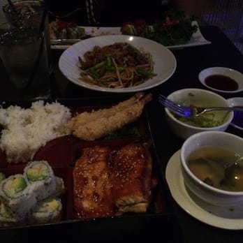 OKKO - Bento Box! Came with soup and salad. Salmon Teriyaki was the main meat. Everything was fresh. My friend enjoyed it. - Asian Fusion Near Me - Hilton Head Island, South Carolina OKKO - Bento Box! Came with soup and salad. Salmon Teriyaki was the main meat. Everything was fresh. My friend enjoyed it. - Asian Fusion Near Me - Hilton Head Island, South Carolina