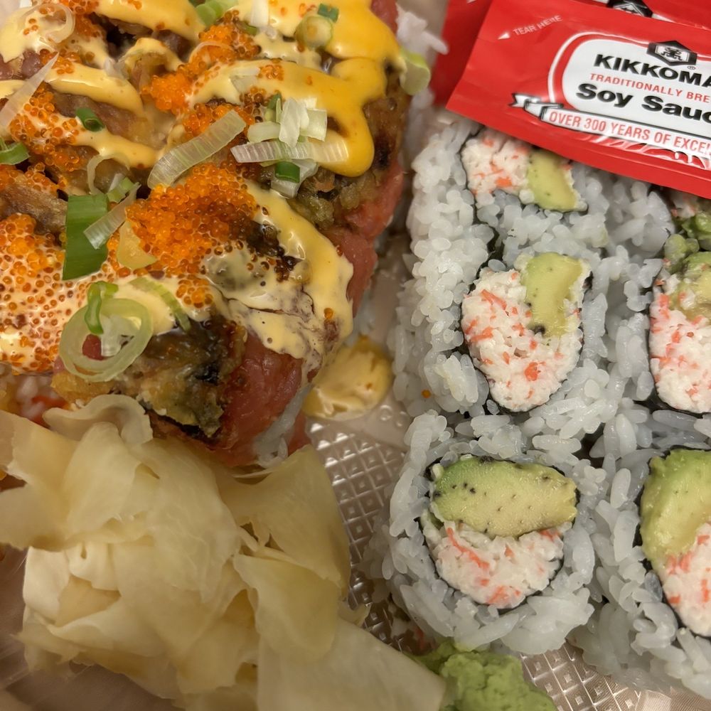 Happy Sushi - Spicy Dragon Roll - Japanese Near Me - Santa Clara, California Happy Sushi - Spicy Dragon Roll - Japanese Near Me - Santa Clara, California