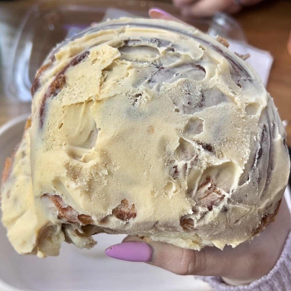 11th Hour Coffee - Cinnamon Roll~ The best part about this cinnamon roll? The thick layer of cinnamon inside! My hubby loved the buttercream frosting! - Coffee & Tea Near Me - Santa Cruz, California 11th Hour Coffee - Cinnamon Roll~ The best part about this cinnamon roll? The thick layer of cinnamon inside! My hubby loved the buttercream frosting! - Coffee & Tea Near Me - Santa Cruz, California