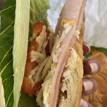 Sacks On the Beach - Turkey club in a croissant. Forgot to add the bacon, but I'm not sure it would have helped much. - Coffee & Tea Near Me - Redondo Beach, California Sacks On the Beach - Turkey club in a croissant. Forgot to add the bacon, but I'm not sure it would have helped much. - Coffee & Tea Near Me - Redondo Beach, California