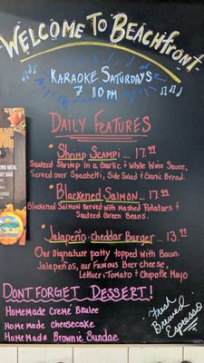 Menu photo 1 Beachfront Kitchen & Bar Myrtle Beach, SC