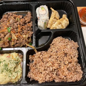 Bop And Roll - Bento Beef Bulgogi - with brown rice - Japanese Near Me - Phoenix, Arizona Bop And Roll - Bento Beef Bulgogi - with brown rice - Japanese Near Me - Phoenix, Arizona
