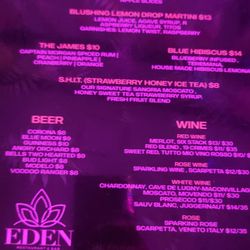 Eden Restaurant & Bar - House coctails