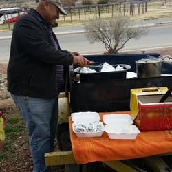 Sam serving up some Hawaiian goodness on an overcast Friday!