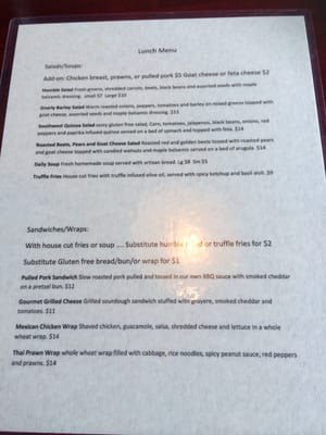 Menu photo 6 Burnt Toast Whitehorse, YT