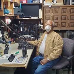 D & W Typewriter Service & Repair - Photo I took of the owner in his workshop. Juli Halifax