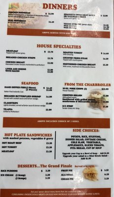 Menu photo 2 Saline Inn Saline, MI Menu photo 2 Saline Inn Saline, MI
