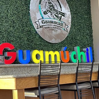 Sushi y Mariscos Guamuchil - Indoor logo - Seafood Near Me - Coachella, California Sushi y Mariscos Guamuchil - Indoor logo - Seafood Near Me - Coachella, California
