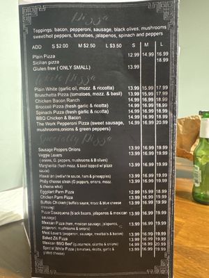 Menu photo 1 Memo's Pizza Cucina Middle Township, NJ